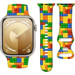 Sport Silicone Band Compatible with Apple Watch Bands 41mm 40mm 38mm Women Men,Soft Wristband Waterproof Replacement Sport Strap for iWatch Bands Series 10 9 8 7 6 5 4 3 2 1 SE Ultra