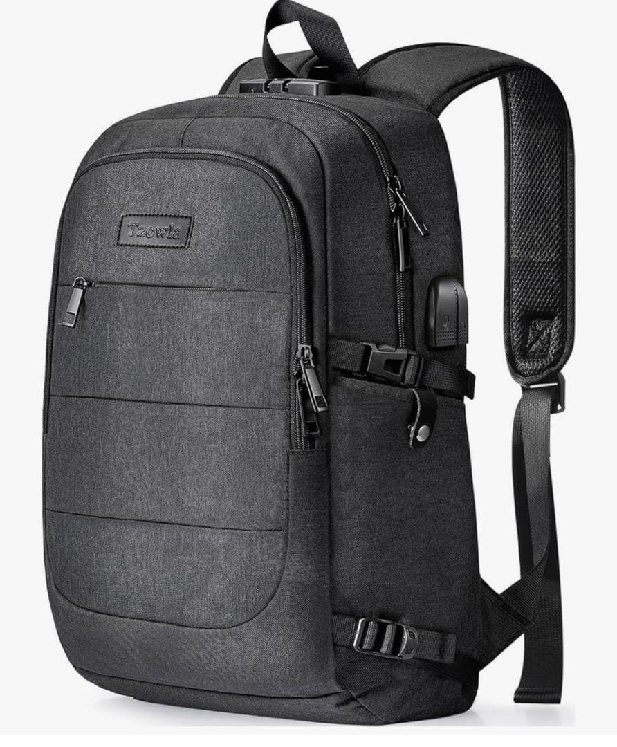 Tzowla Travel Laptop Backpack 15.6 Inch Computer Business Backpacks Casual Daypack for Women Men
Water Resistant, Anti-Theft Bag, USB Charging Port, Lock, Work, College, Gift