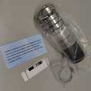 1-1/2 Inch Silent Sump Pump Check Valve, Spring-Loaded Quiet Check Valve for Backflow Prevention, Clear Body with Stainless Steel Clamps, Fits 1-1/2 Pipe