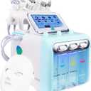 7 in 1 Facial Machine for Skin Care, Hydro Facial Machine with Vacuum Extraction & LED Mask, Deep Cleansing & Hydration Beauty Device for Home Use