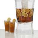 CreativeWare CreativWare 3-Gallon Mosaic Beverage Dispenser, Clear