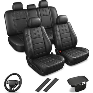 TTX LIGHTING Custom Fit Seat Covers for Honda Accord 2018-2022 Seat Covers Waterproof Full Set Faux Leather Car Protector Cushion Accessories