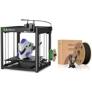 Creality Ender-5 Max 3D Printer with 400×400×400mm Build Volume Includes Hyper Series PLA Black Filament for High-Speed 700mm per Second Printing and Strong Durable Part Performance