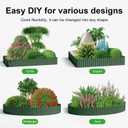 Land Guard Corrugated Metal Garden Edging, 12"50Ft Steel Landscape Edging, Corrugated Metal Yard Edging Borders, Steel Edging for Landscaping, Garden Fence, Lawn, Flower Bed (Olive-Green)