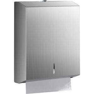 Paper Towel Dispenser Wall Mount - Multifold Trifold Paper Towel Dispensers, Large Capacity Stainless Steel Tissue Holder, Suitable for Bathrooms and Public Places (St-5821-1)