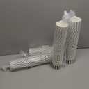 Coppetta 3-Ounce Dessert Cups, 200 Disposable Ice Cream Cups - Lids Sold Separately, Sturdy, Blue And White Paper FroYo Bowls, Striped, For Hot And Cold Foods