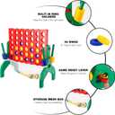 1.9 Feet Giant 4 in A Row Game, Jumbo 4-to-Score Connect Game Set for Kids & Adults Outdoor Yard, Lawn & Indoor Floor Play, Family Game Night & Party Board Games, Grand Birthday Easter Gifts