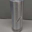 4 Inch 5FT Semi Rigid Dryer Vent, Flexible Aluminum Dryer Vent Hose with Clamps, 3.9 Mil Aluminum Foil Tape for HVAC Ventilation, Duct Fan Systems