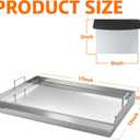 COZEER Stainless Steel Griddle 17＂×13＂, Nonstick Griddle for Gas Grill