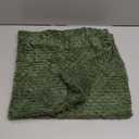 Kevin Textile Throw Pillow Covers Soft Corduroy Decorative Set of 2 Boho Striped Pillow Covers Pillowcases Farmhouse Home Decor for Couch Bed Sofa Living Room 18x18 Inch Moss Green