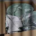 Bedsure King Comforter Set - Green Bed Set, 3 Pieces Cute Floral Bedding, 1 Soft Reversible Botanical Flowers Comforter and 2 Pillow Shams