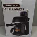 SOWTECH Coffee Machine, 3.5 Bar Espresso Cappuccino Machine with Milk Frother, 1-4 Cup Portable Coffee Maker for Latte, Cappuccino, 800W, Black