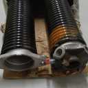 Pair of 2" Garage Door Torsion Springs Set with Non-Slip Winding Bar & Gloves,High Precision Electrophoresis Black Coated, for Replacement & Installation, MIN 16,000 Cycles (0.207x2''x22'')