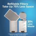 Filtrete 16x25x4 Refillable Air Filter Starter Kit, MPR 1550, MERV 12, 1 Reusable Air Filter Frame & 2 Air Filters, Fits Honeywell & Lennox, Allergen Bacteria & Virus, actual size 15.88 x 24.62 x 4.25