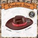 Xtinmee 12 Pieces Cowboy Hats Bulk Adult Cowboy Hats Party Pack Western Cowboy Hat Costume Accessories Western Rodeo Party Supplies