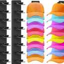 2 Pack Hat Organizer for Baseball Caps, Hat Rack for Wall, Strong Adhesive & Screw-in Cap Holder Hats Hangers for Closet Door & Bedroom