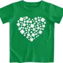 Lovekider Kids St. Patrick's Day Shirt Toddler Luck Irish T-Shirts Green Tee Outfits for Boys Girls 8Y