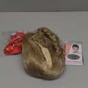 AMZCOS Christmas Costume Wig for Adult Women Blonde Braided Synthetic Wig with Red Bow Hair Clip and Necklace for Halloween Christmas Celebration Party