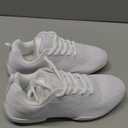 BAXINIER Girls White Cheerleading Shoes Breathable Youth Cheer Competition Sneakers Athletic Training Dance Tennis Walking Shoes (3 Big Kid)