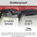 Voron Glass Tape-on Extra Durable Rain Guards for Toyota Highlander 2014-2019, Window Deflectors, Vent Window Visors, 6 Pieces - 100474