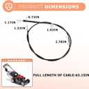 54510-VH7-L00 Clutch Drive Cable for Honda HRR216,HRX217,fits for Honda HRR216K5,HRR216K6, HRR216K7, HRX217K2, HRX217K3 and HRX217K4 Clutch Cablehonda hrx217 drive cable