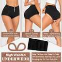 Cotton Underwear High Waisted Womens Full Coverage Ladies Comfy Panties (Regular & Plus Size) (XL)