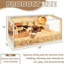 Prolee Hamster Cage Chewproof, Large Hamster Cages and Habitats 32 Inch Guinea Pig Cages Openable Top with Acrylic Sheets Solid Built, 32"