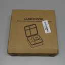 Bento Lunch Box with 8oz Soup Thermo, Kids Leakproof Lunch Food Containers with 4 Compartment, Kids Thermo Insulated Hot Food Jar for School, Trvael-Green