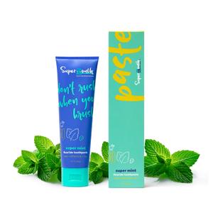 SuperMouth Fluoride Toothpaste - Adults & Kids, Fights Cavities, Whitens, Nano Hydroxyapatite, Dentist Developed, Safe Clean Ingredients, Gentle on Sensitive Teeth, Vitamins D3 & K2, 4 Tasty Flavors