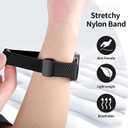 3 Pack Magnetic Braided Band for Samsung Galaxy Watch 8 40mm 44mm, Galaxy Watch8 Classic 46mm, One Click No Gap Elastic Stretchy Nylon Fabric Sport Strap for Women Men