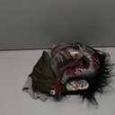 6PCS Adult Men Zombie Costume with Scary Mask Tattoo Stickers Creepy Halloween Cosplay Party Outfits Small