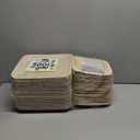 Koala love Palm Leaf Plate Bamboo Paper Plates Disposable 10 Inch & 7 Inch Bulk Party Pack Eco Compostable Biodegradable Wooden Plate Best Alternative To Plastic Paper Plates (10&7 100)