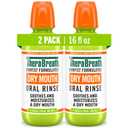 TheraBreath Dry Mouth Oral Rinse, Tingling Mint, Dentist Formulated, 16 Fl Oz (2-Pack)