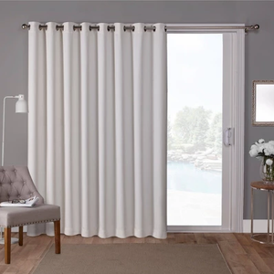 Curtain Panel, 104"x96", Cream White Exterior Layer, White Interior Layer