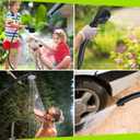 Portable Shower for Camping, [Long-Lasting] Spopal 6000mAh Rechargeable Camping Shower with Intelligent LED Display, 4 Spray Modes, IPX7 Waterproof Outdoor Camp Pump for Hiking, Travel, Car, Pet, Grey