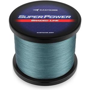 20 Lbs KastKing SuperPower Braided Fishing Line - Abrasion Resistant Braided Lines – Incredible Superline – Zero Stretch – Smaller Diameter – A Must-Have!