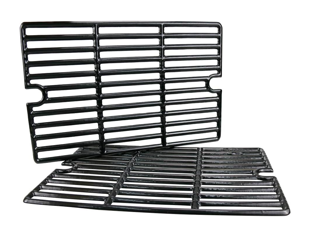 GRISUN 16.5" Cast Iron Cooking Grates for Charbroil Smoke Hollow, Grill Grates Replacement Parts for Gas Grill Model Smoke Hollow PS9900, 7000CGS, Charbroil 463722315 463722313 463750914