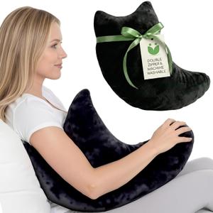 Rotator Cuff Pillow, Soft Comfortable Shoulder Pillow for Surgery, Ergonomic Shoulder Support Pillow with Double Zipper Cover, Machine Washable, Black