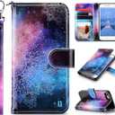 ULAK for iPhone SE 3(2022)/SE(2020)/8/7 Wallet Case with Card Holder, Premium Floral PU Leather Flip Case with Kickstand Card Slots,Wrist Strap, Durable Shockproof Cover 4.7 Inch, Mandala