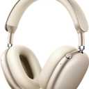 Picun F8 Pro Hybrid Active Noise Cancelling Headphones with Multiple Modes, Wireless Over-Ear Bluetooth Headphones, 140H Playtime, Customizable Sound, Head Tracking,Travel, Office (Khaki White)