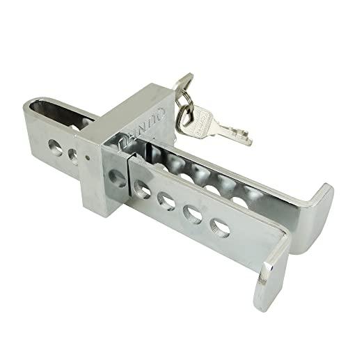 Stainless Steel Car Brake Lock - 8 Hole Brake Pedal Security Device with Anti-Theft Protection