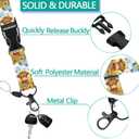 Highland Cows Lanyards with ID Holder Watercolor Butterfly Sunflower ID Badge Holder with Adjustable Breakaway Lanyard Cute Retractable Badge Reel for Teacher Student Kids Nurse Office