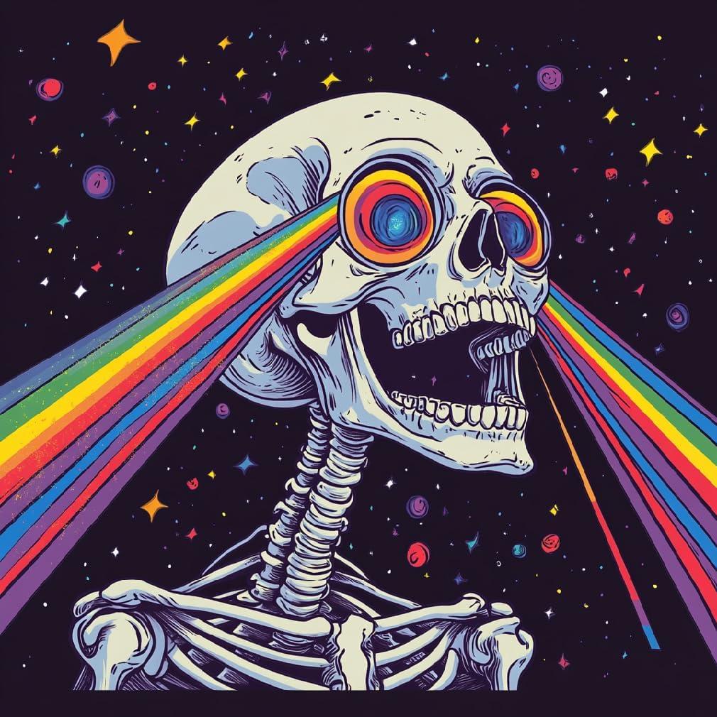 VividMeng Skull Diamond Art Kits for Adults,Rainbow Diamond Painting Kit for Adults,DIY Full Drill Diamond Painting Skull Gem Art and Crafts 13.78x13.78inch (HDP0017-35x35)