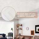 Alow Peel and Stick Ceiling Tiles,3D Waterproof Ceiling Tile,Wall Panel Self Adhesive for Living Room,Kitchen,Dining Room,Bedroom(13.8in x 13.8in,32pcs) (Square)