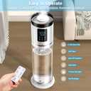8L/2.1Gal Humidifiers for Bedroom Large Room with Clear Tank, 7-Color Light, 36dB Ultrasonic Cool Mist Humidifiers with Humidistat, Essential Oil Tray Top Fill Humidifier for Home Bedroom Office