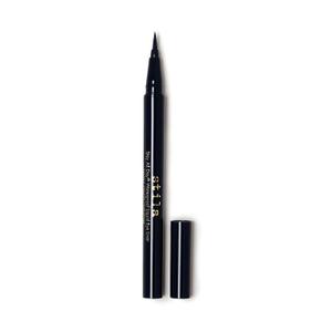 stila Waterproof Liquid Eye Liner, Stay All Day Makeup with Fine Brush Tip Lasting Satin Finish, Smudge-Proof & Transfer-Resistant (1 Count (Pack of 1), Midnight (Deep Blue)