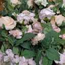 Ling's moment 41" Tall Ground Flowers for Wedding Decor, 2pcs Free Standing Artificial Flowers Arrangements, Aisle Chair Backdrop Decoration for Garden Arch Entryway Ceremony Reception, Blush & Cream