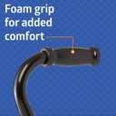 Medline Aluminum Quad Cane with Small Base for Balance, Height Adjustable 29" to 38", Knee Injuries, Surgery Recovery & Mobility, Lightweight Walking Aid for Seniors & Adults, 300 lb Weight Capacity