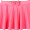 Girls Rash Guard 2 Pieces Bathing Suit UPF50+ Swimsuit with Swimming Skirt Swimwear 6Y (Pink)