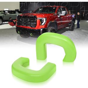 Tow Hook Covers for GMC Sierra 1500 2019-2024,Customized Tow Hitch Covers Compatible with GMC Sierra 1500 Accessories,2PCS-Green